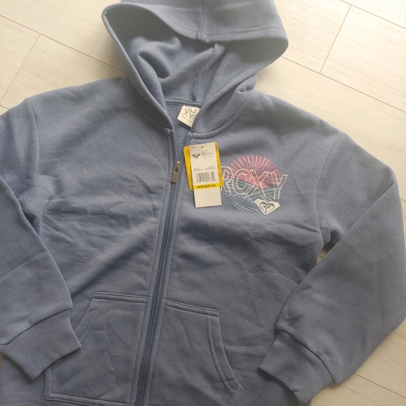 ROXY NEW girls Full Zip hooded Jacket - Picture 3 of 8